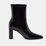 Arden Furtado 2021  Fashion Women's Shoes Winter  boots Square Head  Elegant Zipper Block heels Big size ankle boots 40