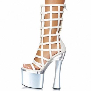 Arden Furtado 2021 summer Fashion Women's Shoes Waterproof Silver Gladiator Cool boots Peep Toe Stilettos Heels Back zipper