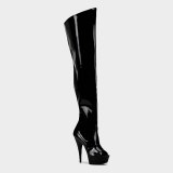 Arden Furtado 2021  Summer Fashion Women's Shoes Cool boots Peep Toe  Waterproof sexy  Stilettos Heels Over The Knee Boots  New