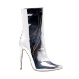 Arden Furtado 2021 Fashion Winter Pointed Toe Women's Stilettos Heels sexy Zipper  ankle boots Stilettos Heels big size 46 47 48