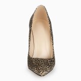 Arden Furtado 2021 New Spring Fashion Brown Beige Women's Shoes Sexy Pointed Toe Stilettos Heels Leopard grain Party shoes Pumps