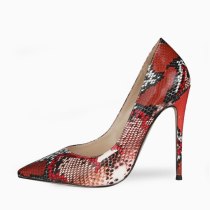Arden Furtado 2021 New Spring Fashion Red Women's Shoes Pointed Toe Stilettos Heels Sexy Party shoes Elegant Serpentine Pumps