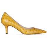 Arden Furtado 2021 Spring Fashion Women's Sexy Pointed Toe Yellow Stilettos Heels  heels Party shoes Pumps Big size 45