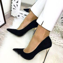 Arden Furtado 2021 New Fashion Pointed Toe Stilettos heels Women's shoes Sexy Elegant Black Pumps Big Size 47