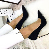 Arden Furtado 2021 New Fashion Pointed Toe Stilettos heels Women's shoes Sexy Elegant Black Pumps Big Size 47