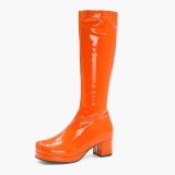 Arden Furtado 2021 Fashion spring Winter chunky Heels Women's shoes  Knee High Boots big size 43