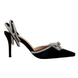 Arden Furtado 2021 summer Fashion Sexy Women's Shoes Mature Bowknot Butterfly  Sandals Stilettos Heels Pointed Toe sandals 40 41