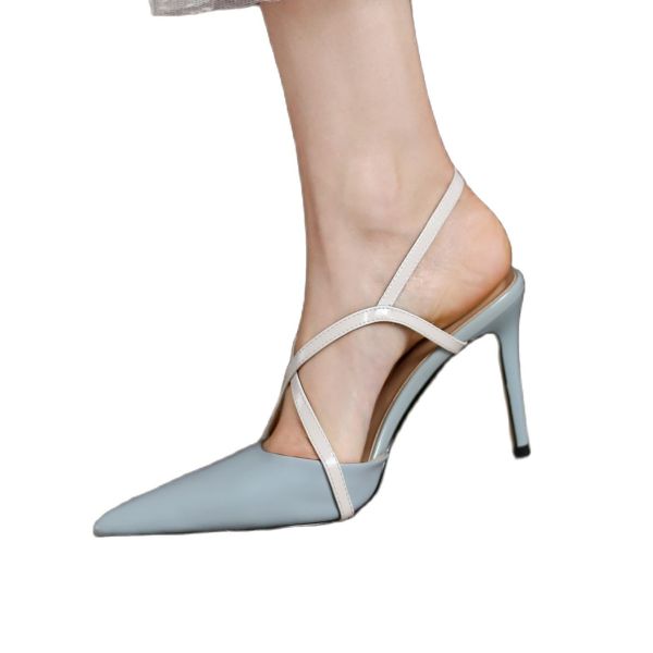 Arden Furtado 2021 Summer high heels Sling back Sandals wowen's shoes Stilettos heels Party shoes Elegant heels pointed toe shoes 40
