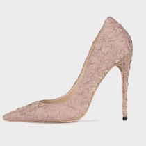 Arden Furtado Fashion Women's Shoes Pointed Toe Stilettos Heels Sexy pink Elegant pumps high heels office lady Big size 46 47