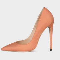 Arden Furtado Fashion Women's Shoes Pointed Toe Stilettos Heels Sexy orange  Elegant pumps high heels office lady Big size 46 47