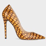 Arden Furtado Fashion Women's Shoes Pointed Toe Stilettos Heels Sexy Yellow Elegant Pumps High Heels Office Lady Big Size 46 47