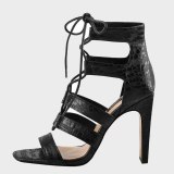 Arden Furtado Summer Fashion Women's Shoes  Sexy Elegant Pure Color Cross Lacing Chunky Heels Sandals Buckle Party Shoes