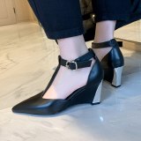 Arden Furtado 2021 Summer Fashion Women's Shoes Sexy Elegant  Suede Buckle Sandals Buckle Strap Wedges Platform Size 33 40