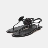 Arden Furtado 2021 Summer Fashion Women's Shoes Sexy Elegant Concise Flats Buckle Sandals Strap Size 33 40