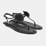 Arden Furtado 2021 Summer Fashion Women's Shoes Sexy Elegant Concise Flats Buckle Sandals Strap Size 33 40