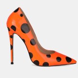 Arden Furtado Fashion Women's Shoes Pointed Toe Stilettos Heels Yellow  Orange Elegant Pumps High Heels Office Lady shoes 46 47