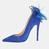 Arden Furtado Fashion Women's Shoes Pointed Toe Stilettos Heels Sexy Red Blue  Elegant Pumps High Heels Office Lady shoes 46 47