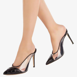 Arden Furtado Fashion Women's Shoes Pointed Toe Stilettos Heels Sexy Black  White Elegant slippers High Heels Lady shoes 46 47