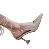 Arden Furtado Summer Fashion Women's Shoes Pointed Toe  Sexy Elegant Ankle Strap Stilettos Heels Classics Big size 42 43