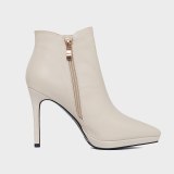 Arden Furtado  Fashion Women's Shoes Winter Ladies Boots Concise Zipper  New Stilettos Heels Platform Ankle Boots 33 41