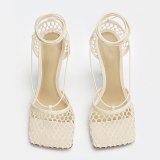 Arden Furtado Summer Fashion Women's Shoes  Sexy  Elegant Yellow  Ankle Strap Stilettos Heels Classics Big size  42 43