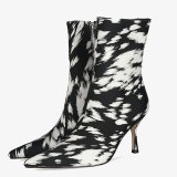 Arden Furtado  Fashion Women's Shoes Winter Ladies Boots Concise Zipper New Stilettos Heels Ankle Boots 44 45