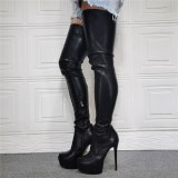 Arden Furtado Fashion Women's Shoes Winter Waterproof  Sexy Pointed Toe  New Zipper Over The Knee High Boots Big Size 45 46 47