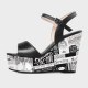 Arden Furtado 2021 Summer Platform Wedges Sandals Genuine Leather Green White Buckle Classics  Narrow Band  Concise Party Shoes