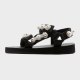 Arden Furtado 2021 Summer Pearl Flats Sandals Genuine  Classics  Narrow Band  Leisure Concise Party Shoes