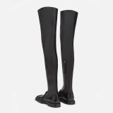 Arden Furtado Fashion Women's Shoes Winter Sexy  Square Head New Zipper Chunky Heels Over The Knee High Boots Big Size 42 43 New
