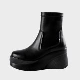 Arden Furtado Fashion Women's Shoes Platform Round Toe Shoes Waterproof Mature Leisure  loafers Short Boots