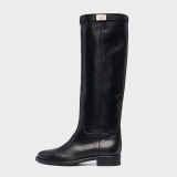 NEW Arden Furtado Fashion Women's Shoes Winter  Leather Slip-on Sexy Elegant Flats Ladies knee high boots