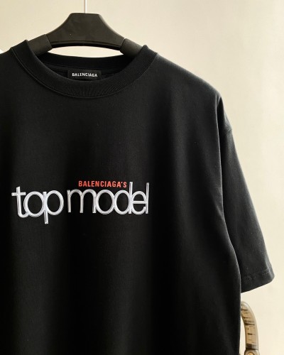 BALENCIAGA 20SS TOP MODEL PRINTED OVERSIZED T-SHIRT