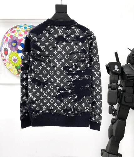 LOUIS V 2021SS CAMO KNITTED MONOGRAM KNITWEAR CREWNECK