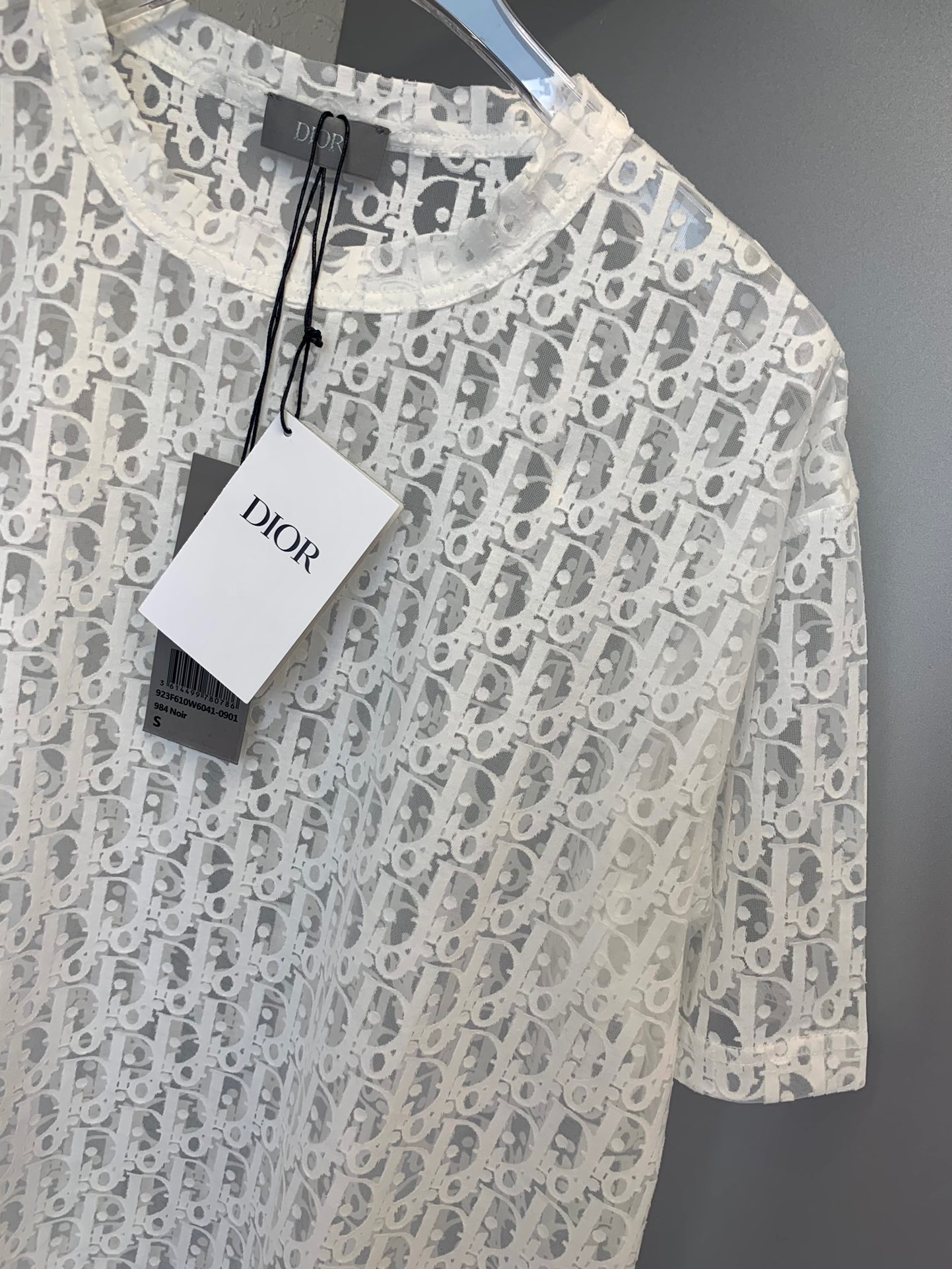 dior see through shirt mens