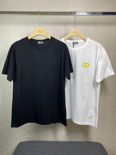 DIOR2021 SS CD LOGO EMBROIDERED COTTON T-SHIRT