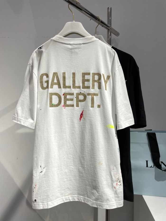 LANVIN 2021SS X GALLERY DEPT KANYE PAINT PRINTED T-SHIRT