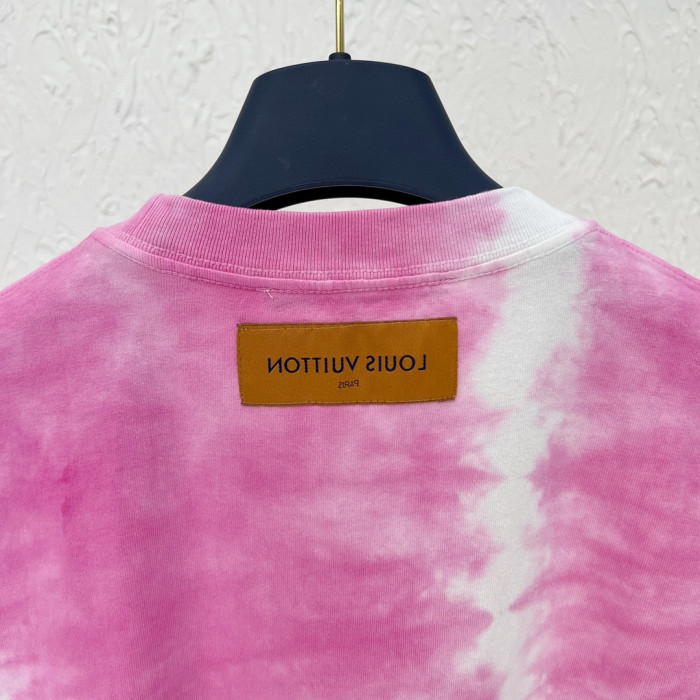LOUIS V 22SS TIE&DYE T-SHIRT WITH LV SIGNATURE
