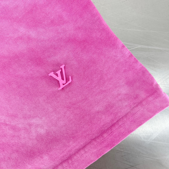 LOUIS V 22SS TIE&DYE T-SHIRT WITH LV SIGNATURE
