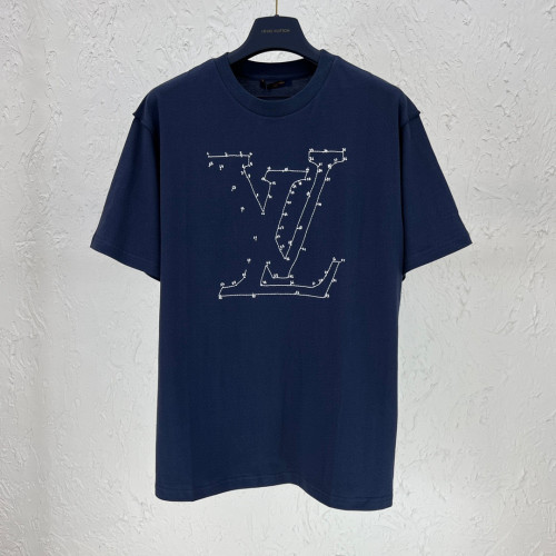 LOUIS V 22SS STITCHP PRINT & EMBROIDERED T-SHIRT
