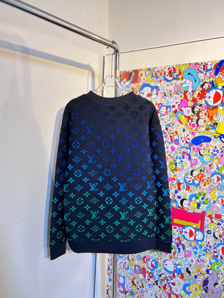 Louis Vuitton Gradient Monogram Fil Coupe Sweatshirt (COUPE SWEATSHIRT,  GRADIENT MONOGRAM FIL , 1A9GLH)