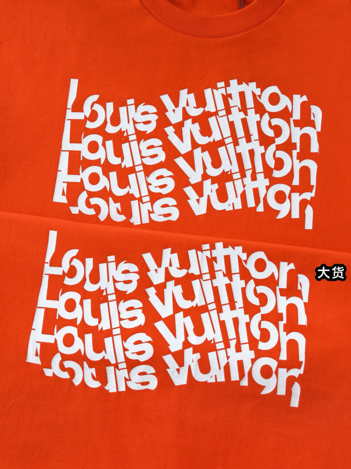 [100% best] louis v LVM Short-Sleeved Cotton T-Shirt after ski
