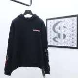 クロムハーツ 服 CHROMEHEARTS 2022秋冬 イラストアーティスト レーシング要素 フード付きセーター