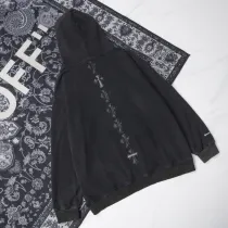 クロムハーツ 服 CHROMEHEARTS2022新作メタルパッチレザーバッククロスセーター