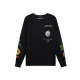 クロムハーツ 服 CHROMEHEARTS2022 新作 グラフィティシリーズ バック 黒リンク 長袖Tシャツ
