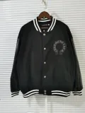 クロムハーツ 服 CHROMEHEARTS2022秋冬新作ウールレザースリーブベースボールジャケット
