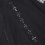 クロムハーツ 服 CHROMEHEARTS2022新作メタルパッチレザーバッククロスセーター