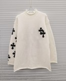 クロムハーツ 服 CHROMEHEARTS 2022秋冬新作レザー刺繍セーター