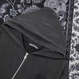 クロムハーツ 服 CHROMEHEARTS2022 新作 ホースシューウォッシュド ブラック フード付きセーター