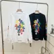 クロムハーツ 服 CHROMEHEARTS 2022 新作 レインボー クロスレター スローガン ロングスリーブ Tシャツ アブソリュート